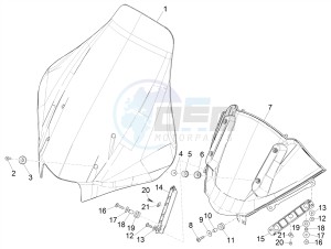 MP3 350 MAXI SPORT E4 ABS (EMEA) drawing Windshield - Glass