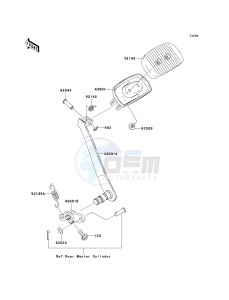 VN 1600 A [VULCAN 1600 CLASSIC] (A6F-A8FA) A8F drawing BRAKE PEDAL_TORQUE LINK