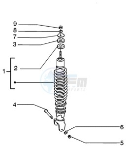 Liberty 50 ptt drawing Rear Damper