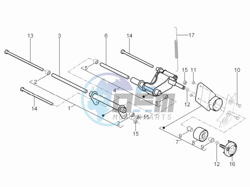 Swinging arm