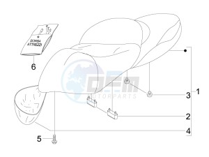 Beverly 500 (USA) USA drawing Saddle seats - Tool roll