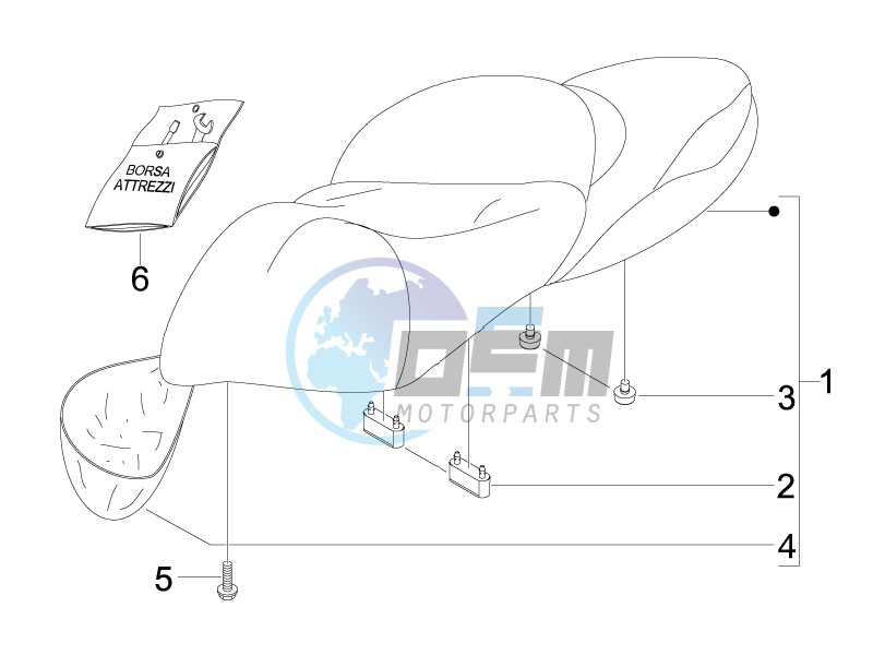 Saddle seats - Tool roll