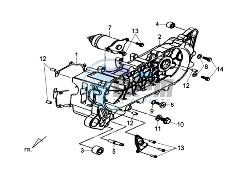 CRANKCASE COVER LEFT