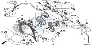 VFR1200XD CrossTourer - VFR1200X Dual Clutch 2ED - (2ED) drawing RADIATOR