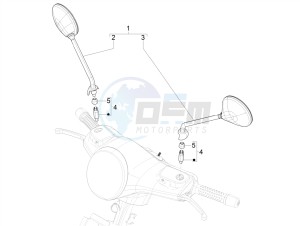 SUPER GTS 125 4T IE ABS-NOABS E3 (EMEA) drawing Driving mirror/s