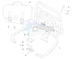 PRIMAVERA 125 4T 3V IE ABS-NOABS E3-E4 (EMEA) drawing Rear luggage rack