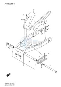 GSR750 ABS EU drawing REAR SWINGINGARM