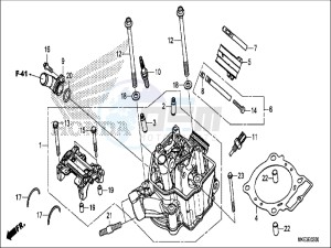 CRF450RH Europe Direct - (ED) drawing CYLINDER HEAD