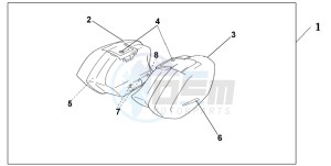 CBR1100XX SUPER BLACKBIRD drawing PANNIER DARKNESS BLACK