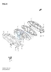 AN400 (E2) Burgman drawing SPEEDOMETER (AN400AL1 E24)