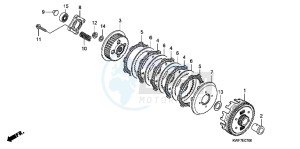 CBF125MD CBF125M UK - (E) drawing CLUTCH