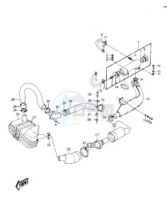 JS 440 A [JS440] (A1-A2) [JS440] drawing MUFFLER -- 77-78 A1_A1A_A2- -