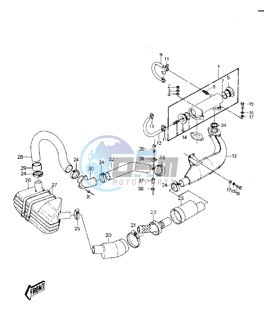 MUFFLER -- 77-78 A1_A1A_A2- -