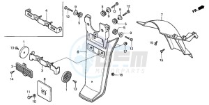 PK50SM drawing REAR FENDER