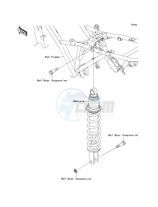 KLX 140 A [KLX140] (A8F-A9FA) A9FA drawing SHOCK ABSORBER-- S- -