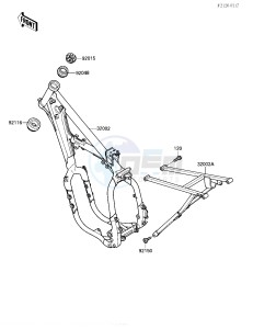 KX 250 F [KX250] (F1) [KX250] drawing FRAME