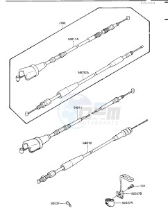 KDX 200 C [KDX200] (C1-C3) [KDX200] drawing CABLES