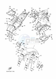 YZF250-A (B1X7) drawing FENDER