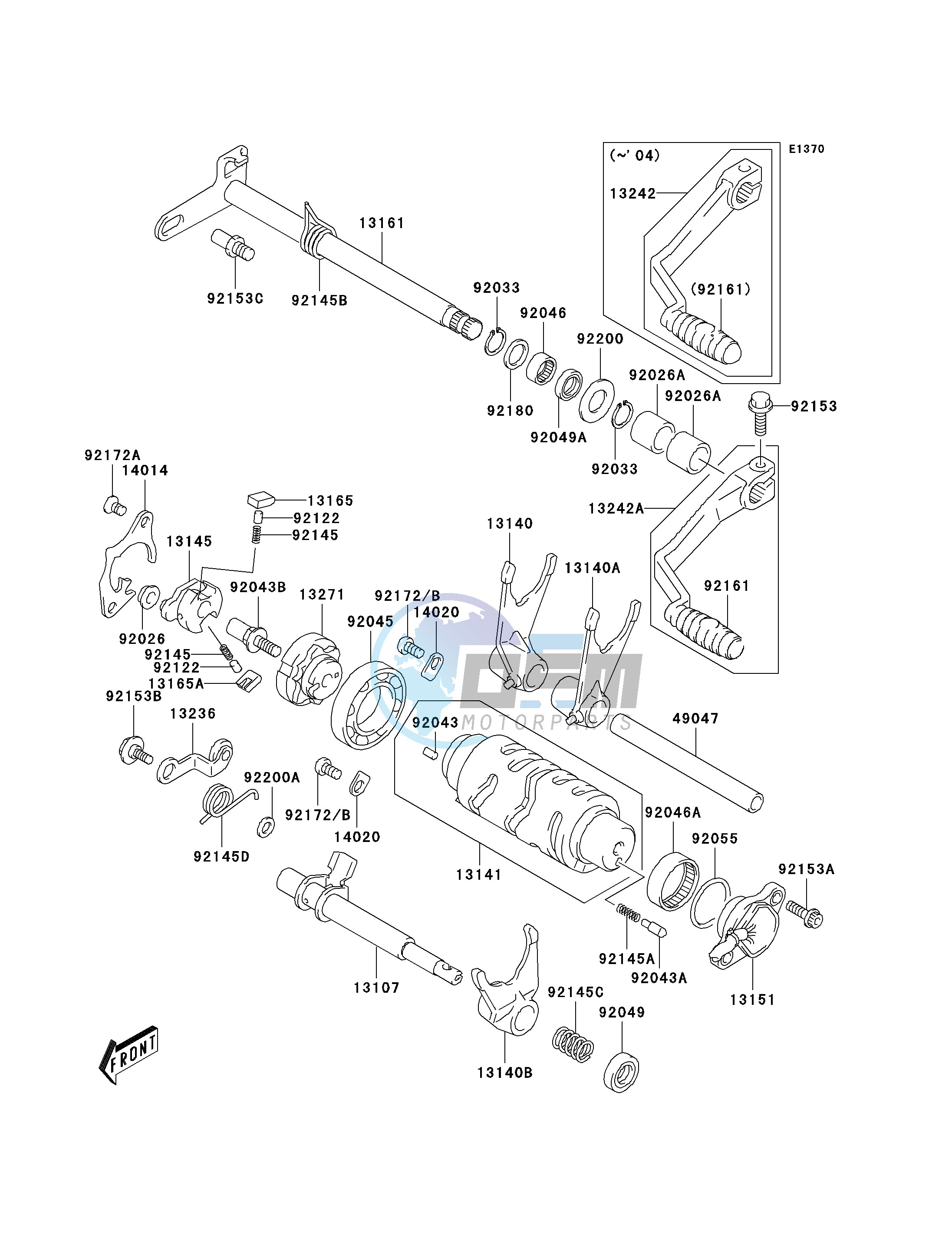 GEAR CHANGE MECHANISM