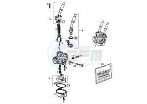 GPR RACING - 50 cc drawing CARBURETOR