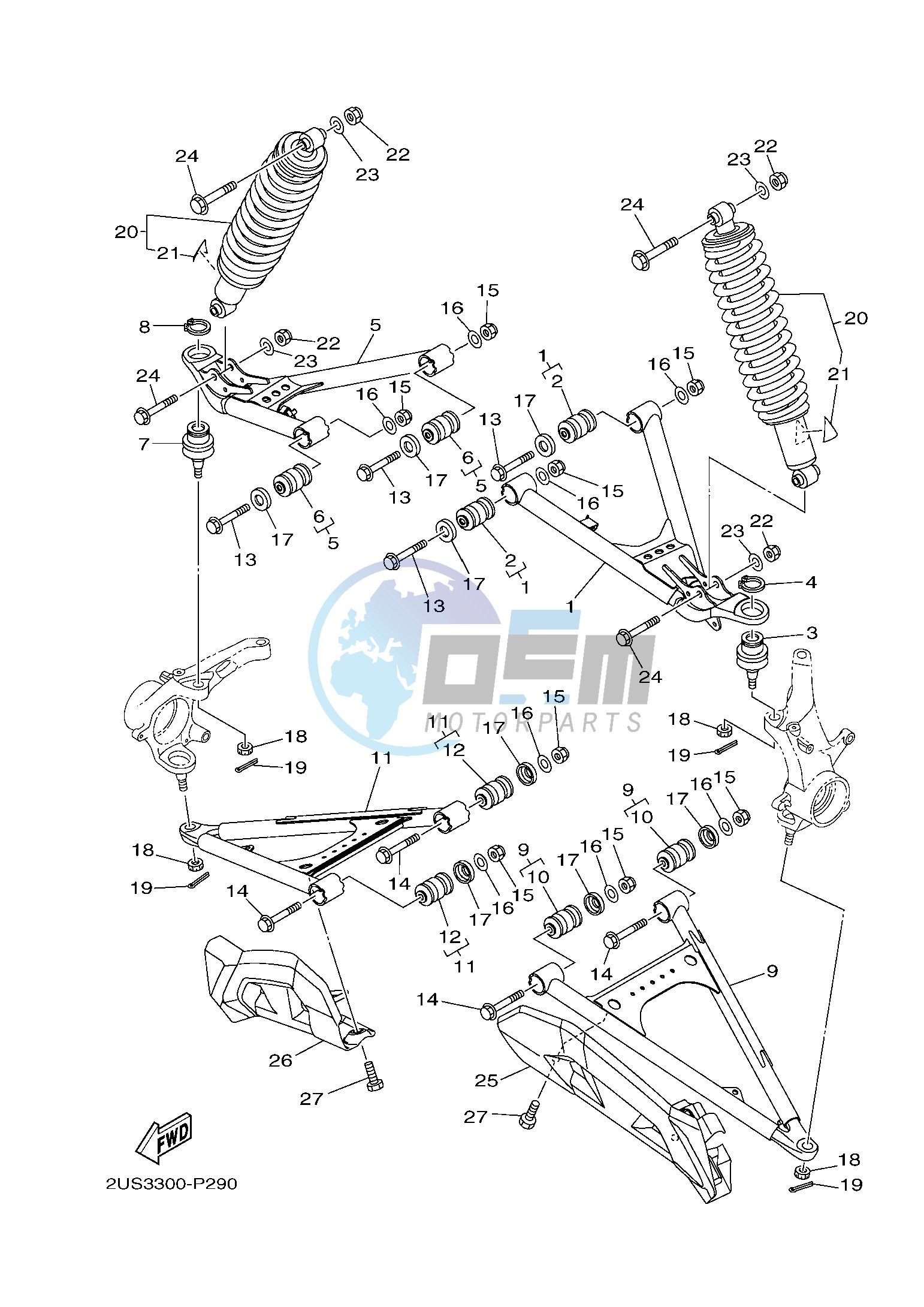 FRONT SUSPENSION & WHEEL