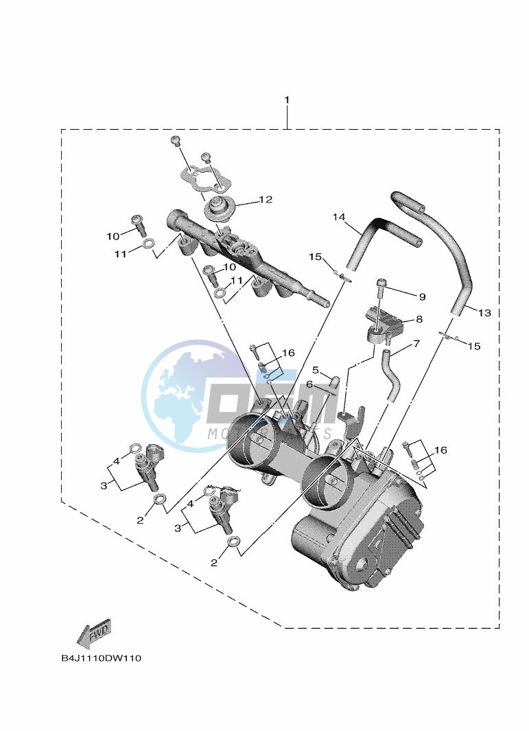 THROTTLE BODY ASSY 1