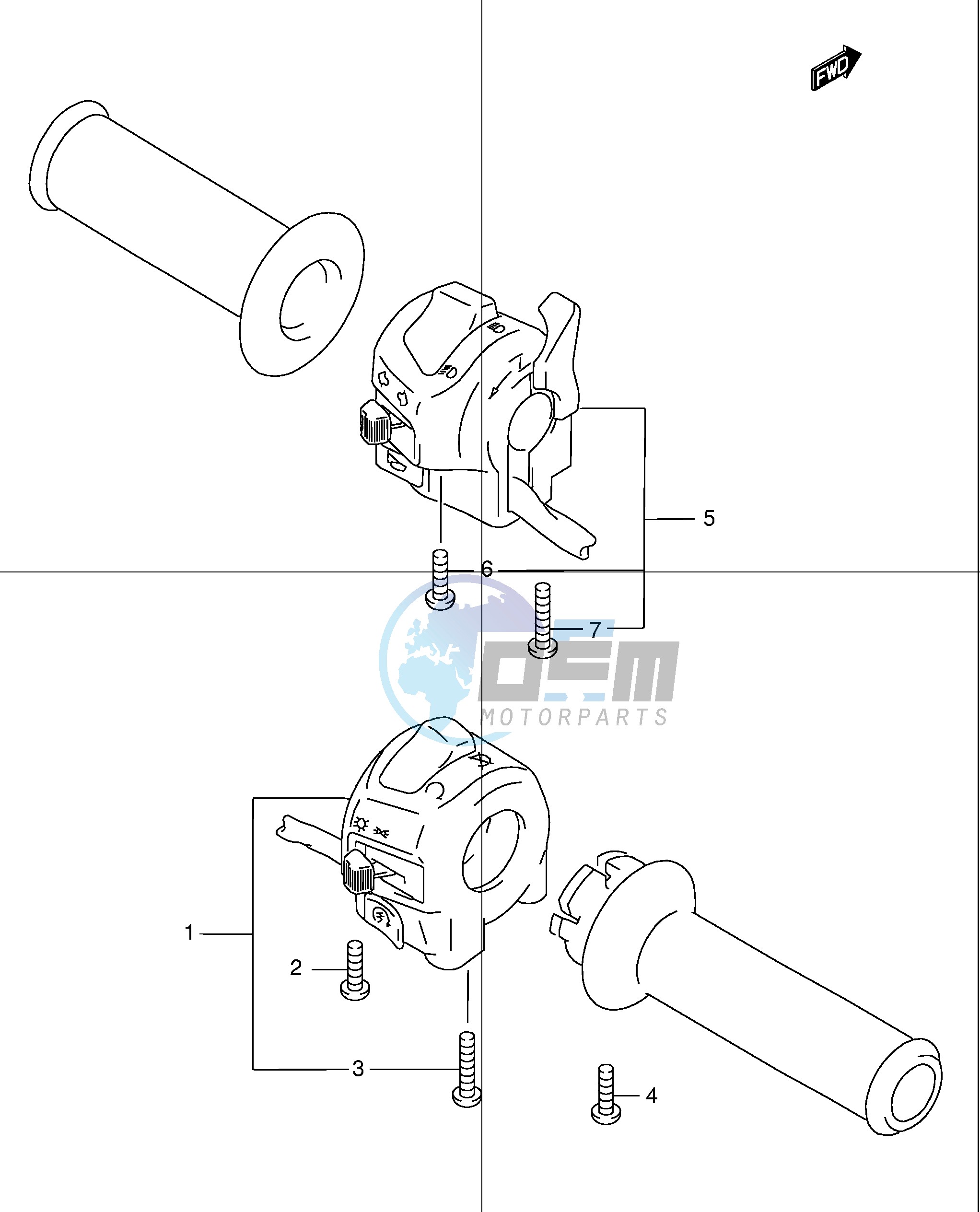 HANDLE SWITCH (GSF1200K1 K2)