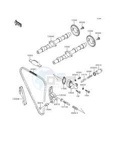 ZR 750 C [ZEPHYR 750] (C1-C3) [ZEPHYR 750] drawing CAMSHAFT_TENSIONER