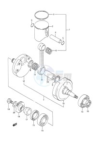 RM250 (E28) drawing CRANKSHAFT (MODEL N)