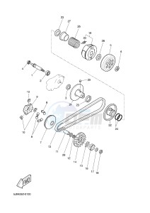 YN50 NEO'S (2APC 2APC 2APC) drawing CLUTCH