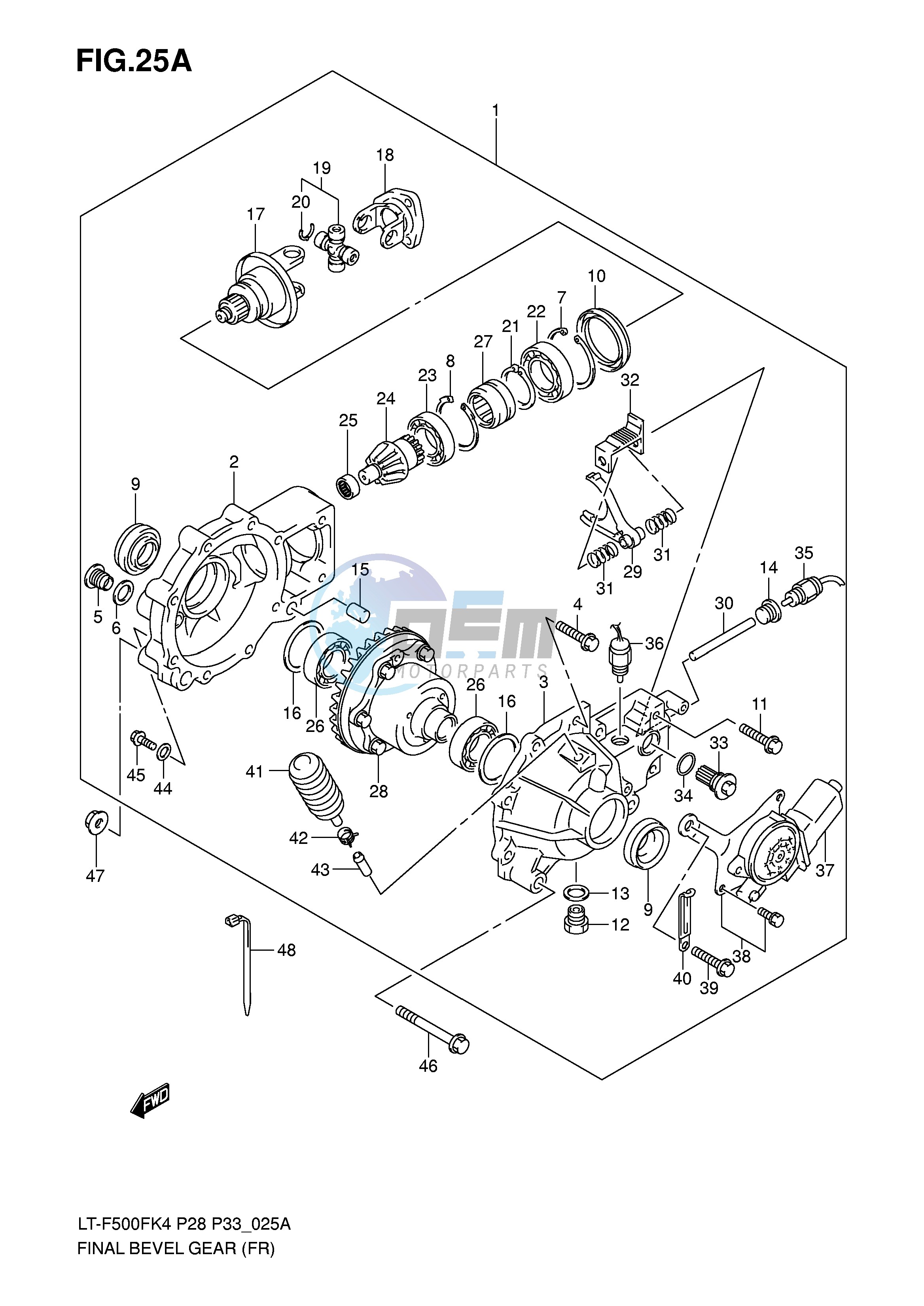 FINAL BEVEL GEAR (FRONT)('05 11~)