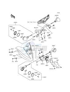 VULCAN 900 CLASSIC VN900BFFA GB XX (EU ME A(FRICA) drawing Turn Signals