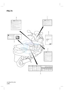 UH125ZE BURGMAN EU drawing LABEL