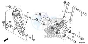 NC700DD INTEGRA E drawing REAR CUSHION