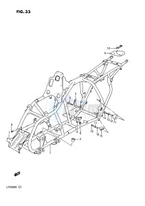 LT250R (E3) drawing FRAME (MODEL F G)