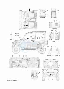 YXF1000EW YX10FPAM (B4J5) drawing EMBLEM & LABEL 1