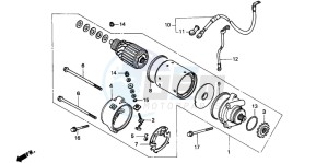 CB250 TWO FIFTY drawing STARTING MOTOR