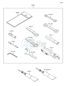 Z650 ER650HHF XX (EU ME A(FRICA) drawing Owner's Tools