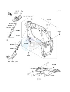 ZX 600 R [NINJA ZX-6R MONSTER ENERGY] (R9FA) R9FA drawing FRAME