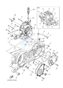 MW125 TRICITY 125 (2CMJ 2CMK) drawing CRANKCASE