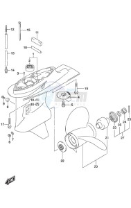 DF 70A drawing Gear Case