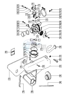 QUADRO_E-START_25-45kmh_K8-L0 50 K8-L0 drawing Carburator