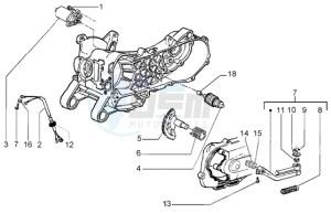 Liberty 50 4t RST drawing Starting motor - starter lever