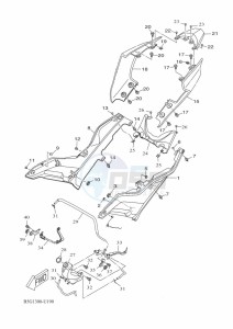 YZF125-A YZF-R125 (B5G2) drawing SIDE COVER