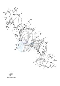 MTT690-A MT-07 TRACER TRACER 700 (BC61 BC61 BC61) drawing COWLING 2