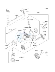 ZX 1100 D [NINJA ZX-11] (D7-D9) [NINJA ZX-11] drawing STARTER MOTOR