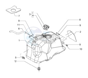 Beverly 500 drawing Fuel Tank