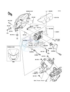 D-TRACKER_125 KLX125DBF GB XX (EU ME A(FRICA) drawing Headlight(s)