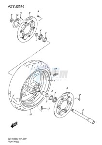 GSX-S1000 EU drawing FRONT WHEEL