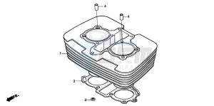 CB250 drawing CYLINDER